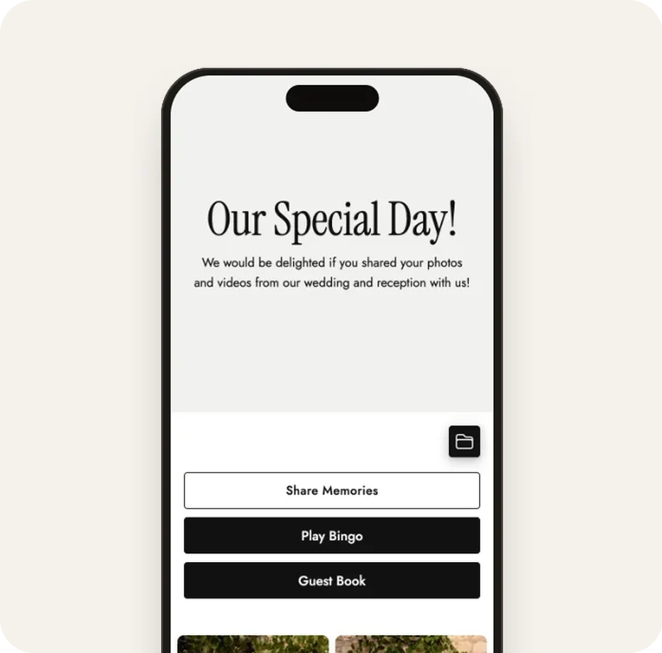 Guest gallery in the White & Graphite template