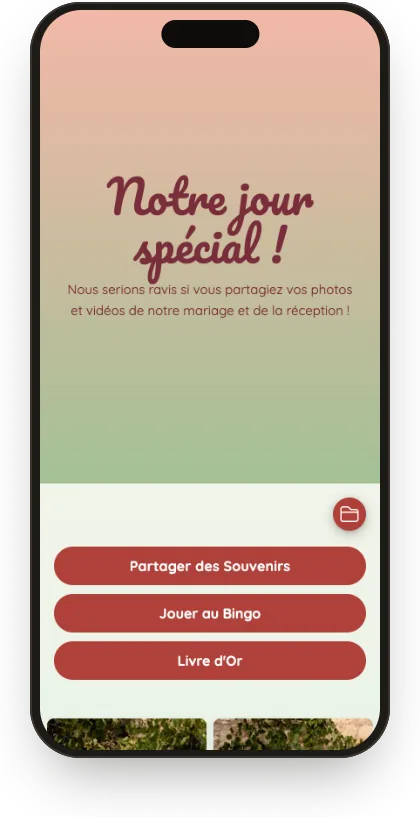 Galerie des invités avec le modèle Prairie fleurie