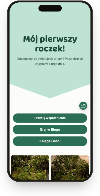 Galeria gości w szablonie Roczek miętowy